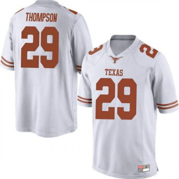 Men University of Texas #29 Josh Thompson Game Alumni Jersey White